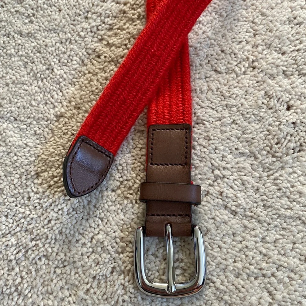 Janie and Jack Red and Brown Kids Belt
